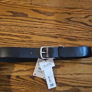 ZARA Men's Black Leather Belt